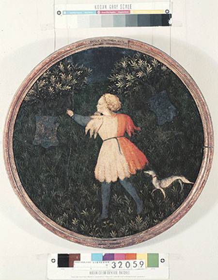 Young falconer, Florentine School from Master of the Judgement of Paris