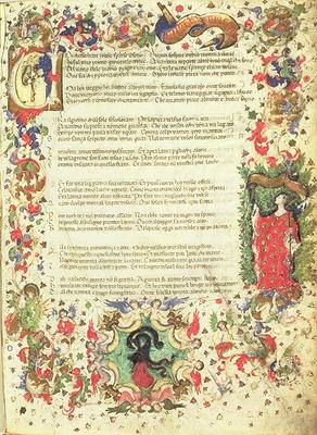 Illustrated Page from the Triumph by Petrarch (miniature) from Master of the Novella PD