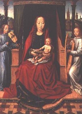 Madonna and Child with Two Musical Angels