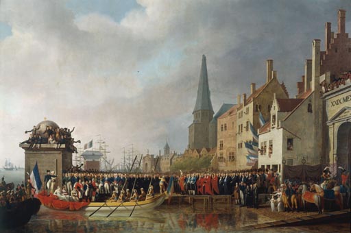 Entree de Bonaparte et de Josephine a Anvers, 18 juillet 1803 from Mathieu-Ignace van Bree