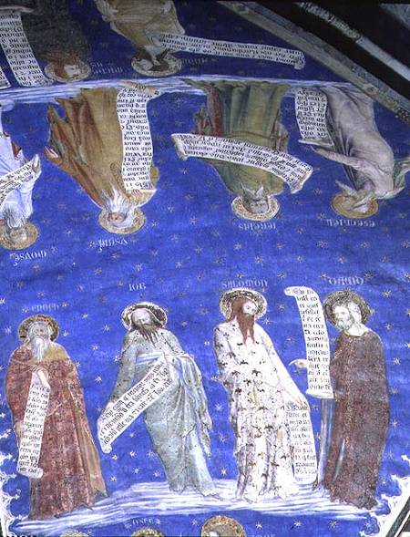 The Prophets Job, Isaiah, Jeremiah, Solomon, Moses, Ezekiel, David and Enoch from La Salle de la Gra from Matteo Giovanetti