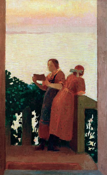 The Balcony or Sunset from Maurice Denis
