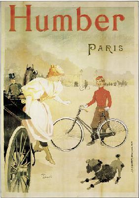 Poster advertising 'Humber' bicycles