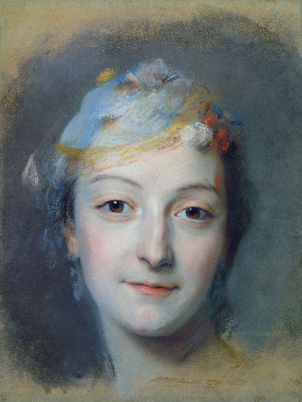 Portrait of Marie Fel (1713-78) from Maurice Quentin de La Tour
