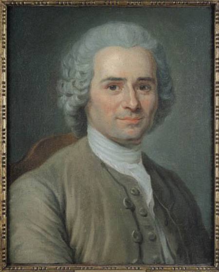 Jean-Jacques Rousseau (1712-78) from Maurice Quentin de La Tour