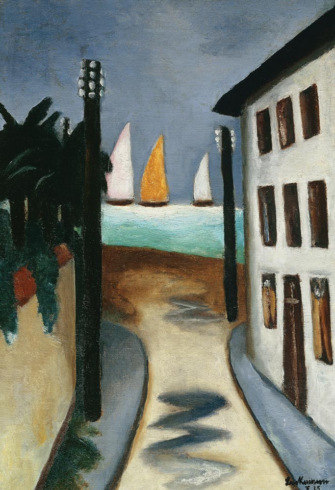 Small Landscape, Viareggio (Kleine Landschaft, Viareggio). 1925 from Max Beckmann