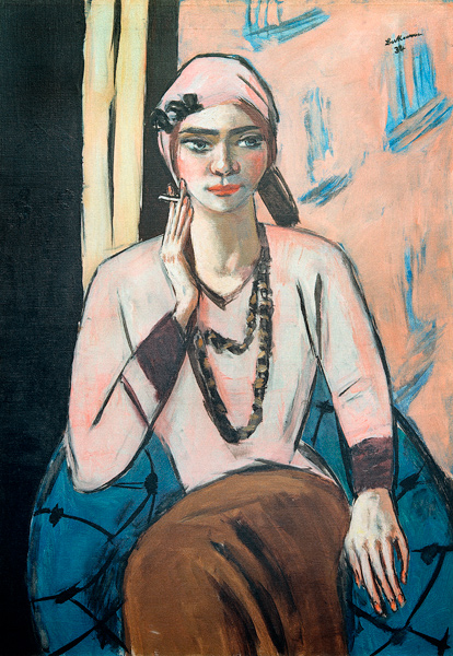 Quappi in Pink Jumper from Max Beckmann