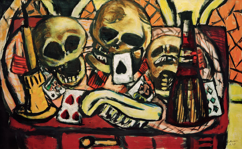 Still Life with Skulls from Max Beckmann