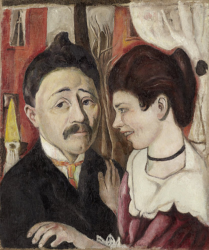 Portait of the married couple Carl. 1918 from Max Beckmann