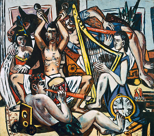 Blind mans bluff (Blinde Kuh). Centre panel of the triptych. 1945 from Max Beckmann