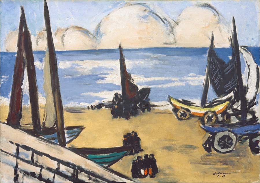 Boote am Strand from Max Beckmann