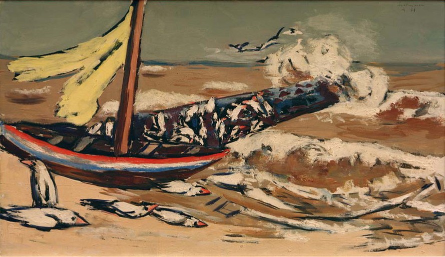 Brown Sea with Seagulls from Max Beckmann