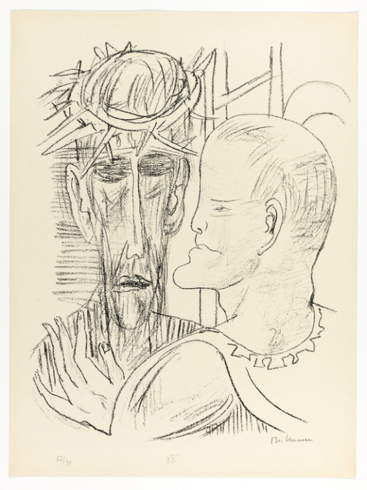 Christ and Pilate, plate 15 from Day and Dream from Max Beckmann