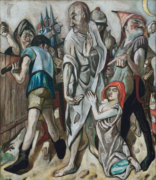Christ and the Adulterous Woman from Max Beckmann