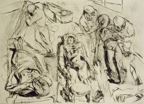 The Morgue. from Max Beckmann