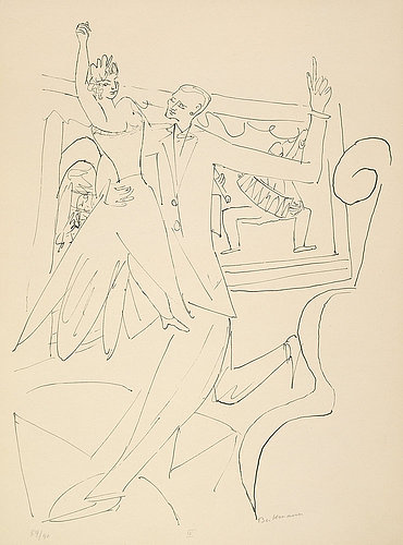 Day and Dream, Plate IV - Tango. from Max Beckmann