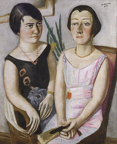 Double Portrait, Marie Swarzenski and Carola Netter. 1923 from Max Beckmann