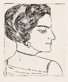 Naila in profile (Portrait Ms. H. M.). / Naila im Profil (Bildnis Frau H. M.). 1923 (H. 276 B)