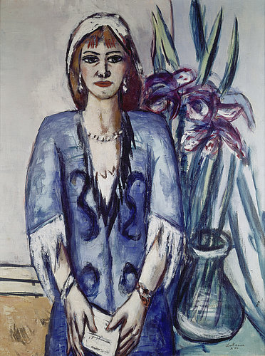 Quappi in blue. 1944 from Max Beckmann