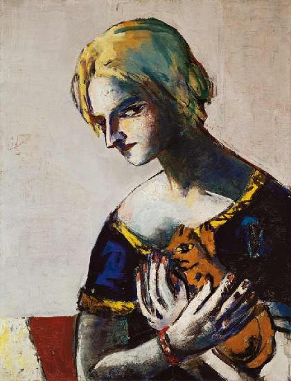 Mädchen mit gelber Katze. 1937.