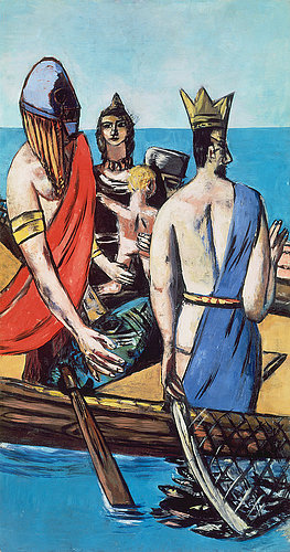 Triptychon Die Abfahrt. 1932/1933. Mittelbild from Max Beckmann
