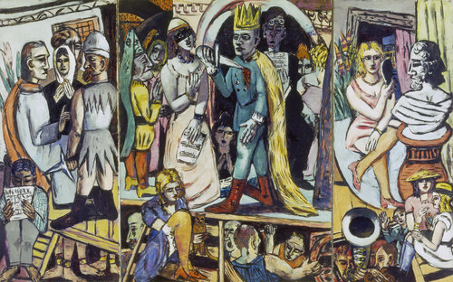 Triptych: The actors. 1942 from Max Beckmann