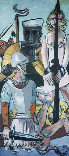 Triptych: The Temptation (of St. Anthony). Left panel. 1936/37 from Max Beckmann