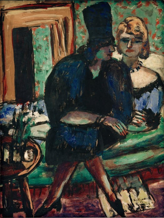 Two Women on the Sofa from Max Beckmann