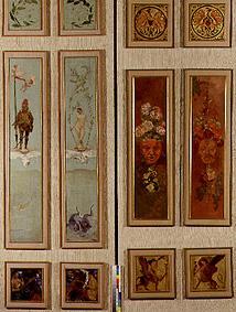 Door couples of the villa of Albers. Li: Mars u.Venus, redouble: flowers u.Masken from Max Klinger