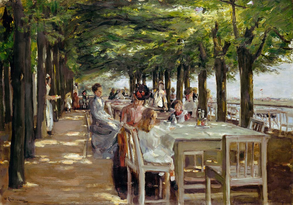 restaurant Jacob at Nienstedten near the Elbe from Max Liebermann