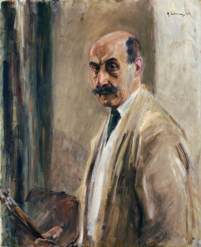 self-portrait with brushes and colour-palette from Max Liebermann