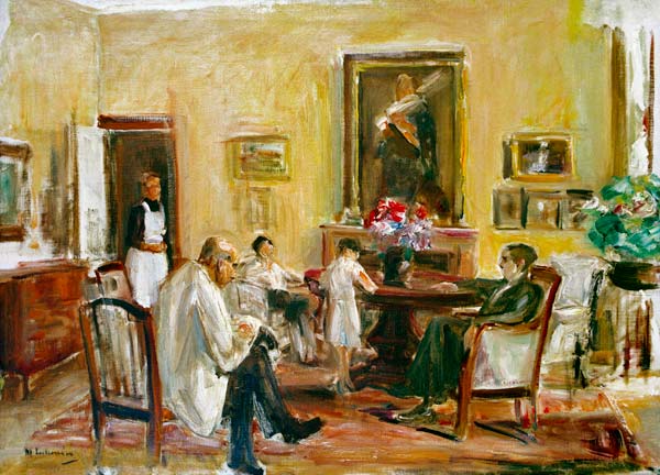 Der Künstler und seine Familie in seinem Haus am Wannsee from Max Liebermann