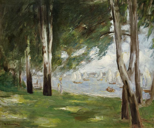birches at the waterside of the Wannsee from Max Liebermann