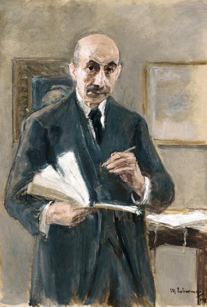 self-portrait with sketchbook from Max Liebermann