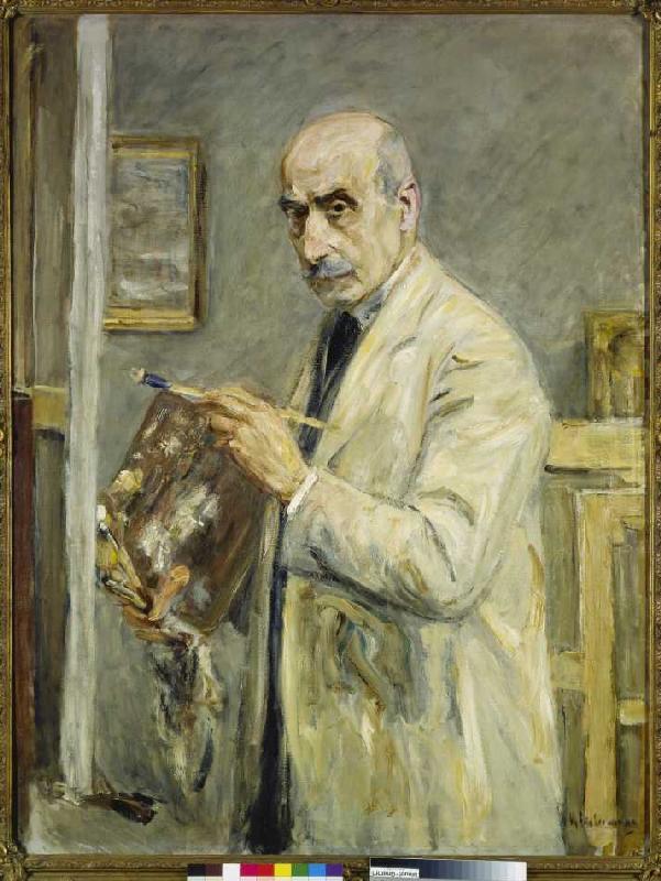 Self-portrait in the painter overall from Max Liebermann