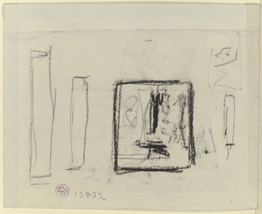 Sketched rectangles from Max Liebermann