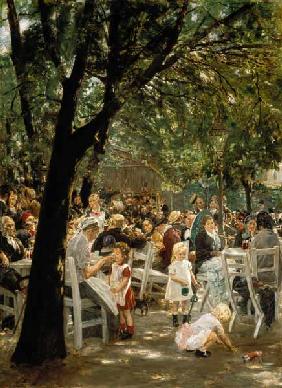 Münchner Biergarten 1883/84