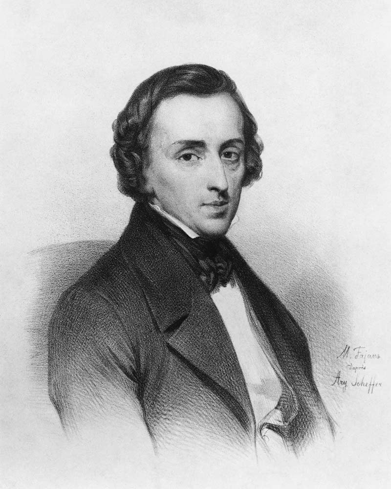 Frederic Chopin, after Ary Scheffer (1795-1858) from Maximilian Fajans