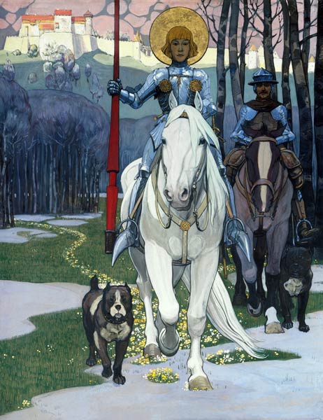 The legend of St. George: St. George on horseback from Maximilian Liebenwein