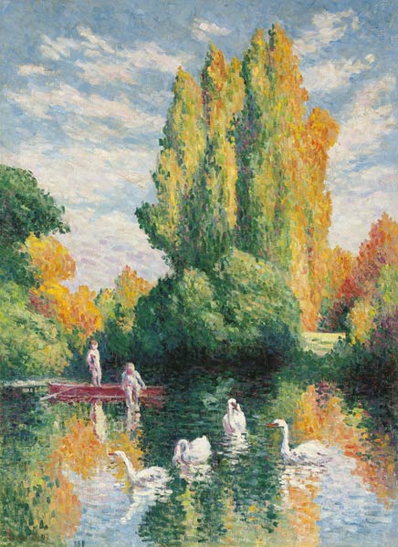 Pappeln, Herbst from Maximilien Luce