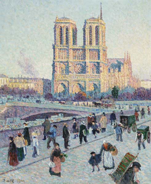 Pont Saint-Michel and Notre-Dame de Paris from Maximilien Luce