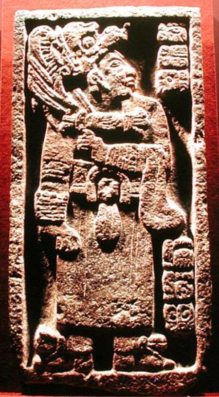 Stone found at Oxkintok from Mayan