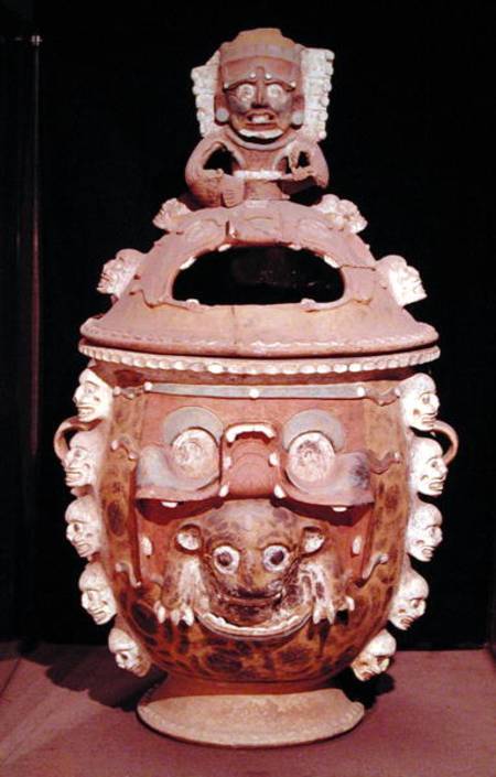 Urn with a lid, from Guatemala, Classic Period from Mayan