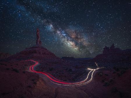 Starry Night in the Red Valley