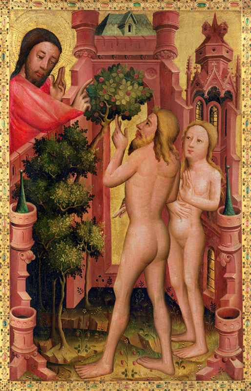 The Tree of Knowledge, detail from the Grabow Altarpiece from Master Bertram