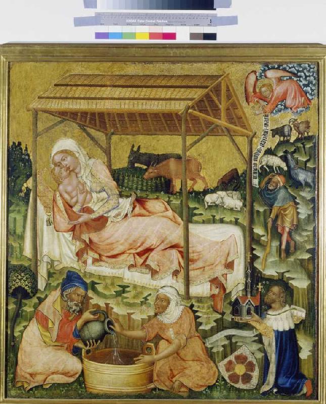 The birth Christi. from Meister d.Altars von Hohenfurth