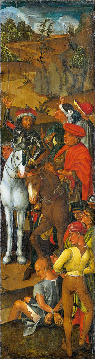 Raising of the Cross (Right Wing of the Triptych) from Meister des Stötteritzer Altars