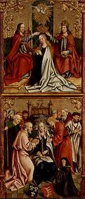 Coronation Mariae/death Mariae from Master of the Oberschoenfeld Altarpiece