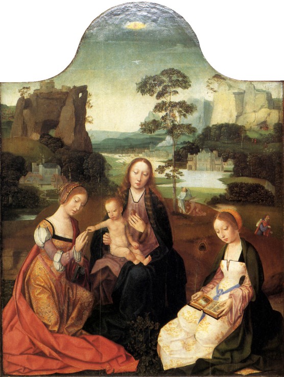 Virgin and Child with Saint Catherine and Saint Barbara from Meister vom Heiligen Blut