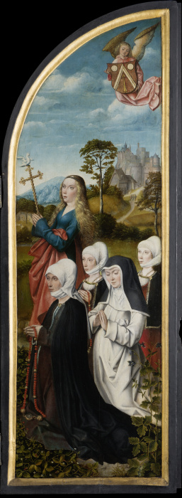 St Margret with Donors from Meister von Frankfurt